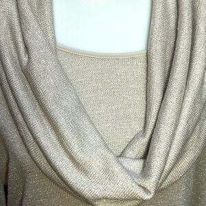 CHICOS Shimmering Cowls Neck Sweater